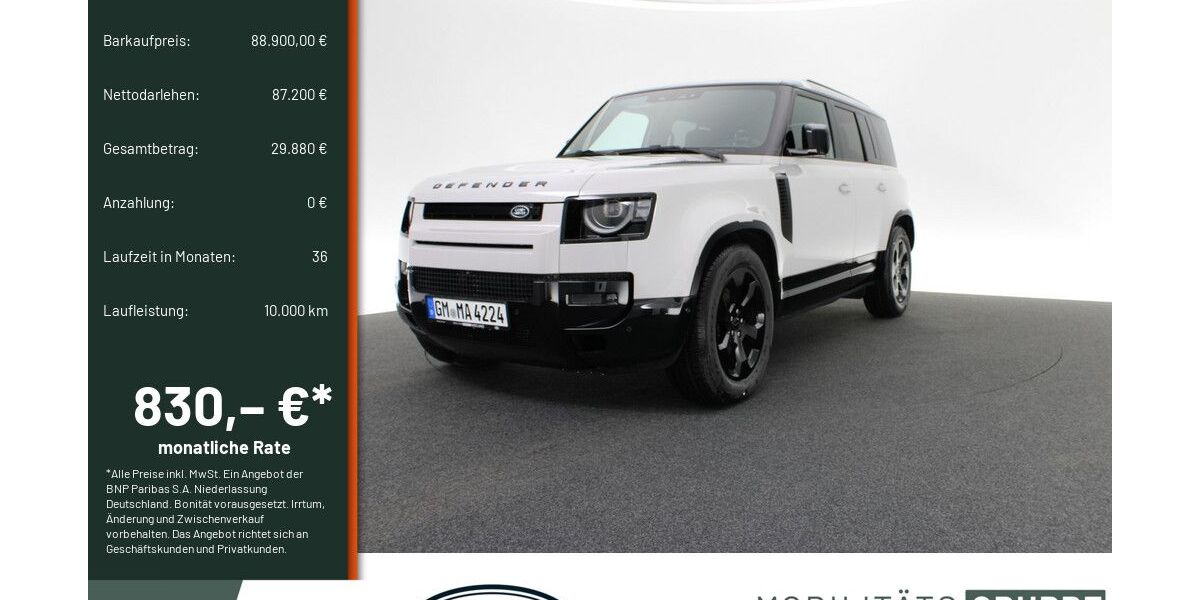Land Rover Defender 2.500 km 88.900 &euro; Engelskirchen 51766
