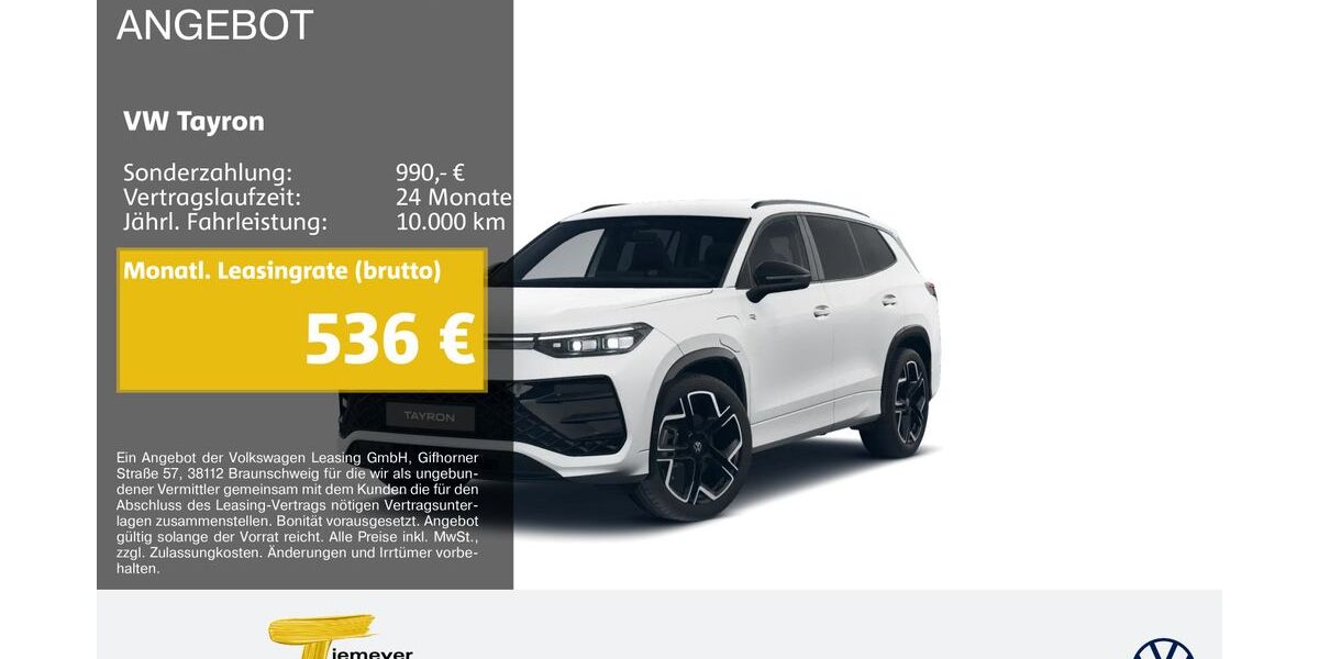 VW Tayron 10.614 km 48.870 &euro; Lüdenscheid 58507