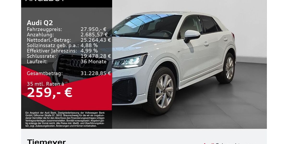 Audi Q2 11.953 km 27.480 &euro; Plettenberg 58840