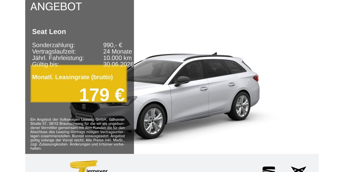 Seat Leon 24.421 km 27.820 &euro; Plettenberg 58840