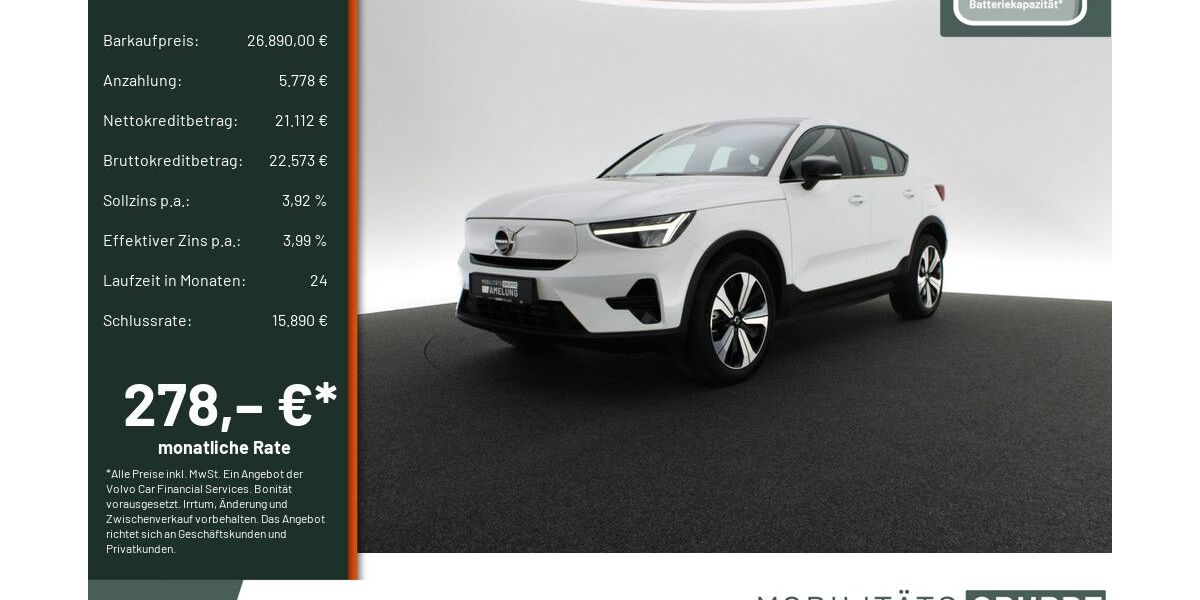 Volvo C40 19.470 km 26.890 &euro; Engelskirchen 51766