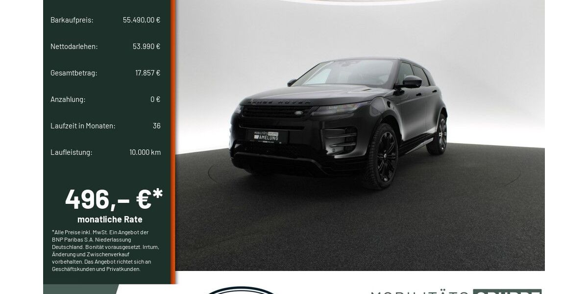 Land Rover Range Rover Evoque 1.500 km 54.900 &euro; Engelskirchen 51766