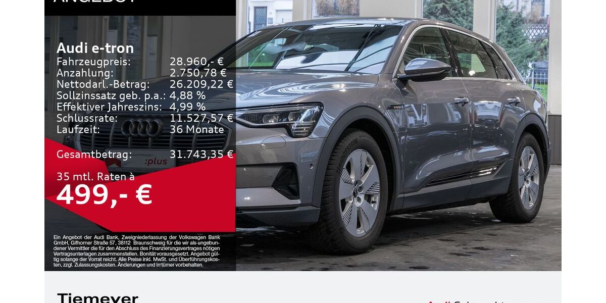 Audi e-tron 39.549 km 28.460 &euro; Plettenberg 58840