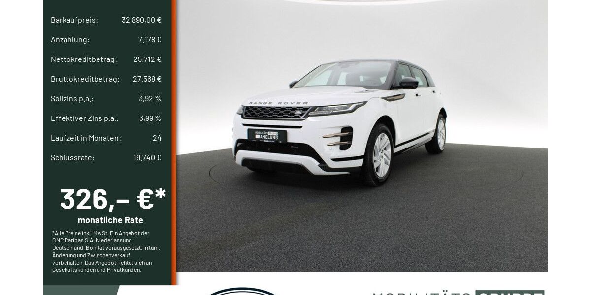 Land Rover Range Rover Evoque 19.516 km 32.390 &euro; Engelskirchen 51766