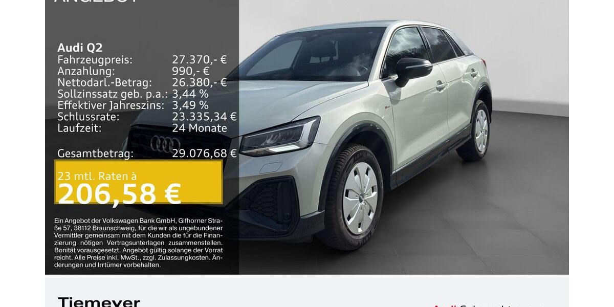 Audi Q2 8.211 km 26.180 &euro; Lüdenscheid 58511