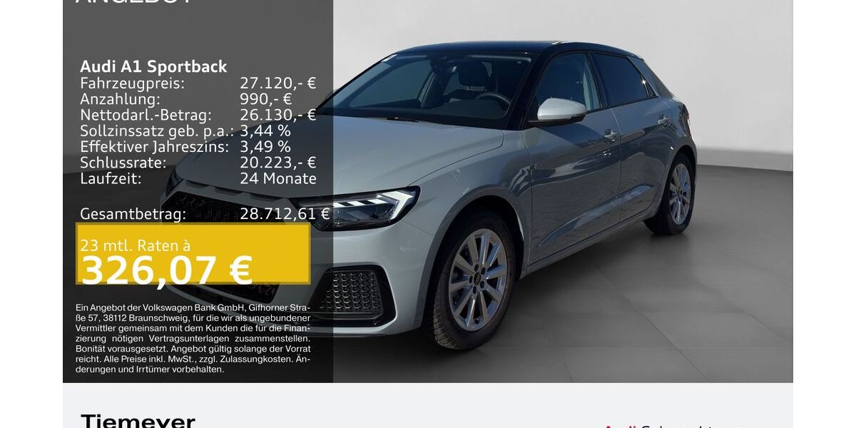 Audi A1 6.724 km 26.380 &euro; Lüdenscheid 58511
