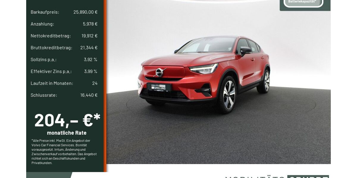 Volvo C40 33.042 km 24.890 &euro; Engelskirchen 51766